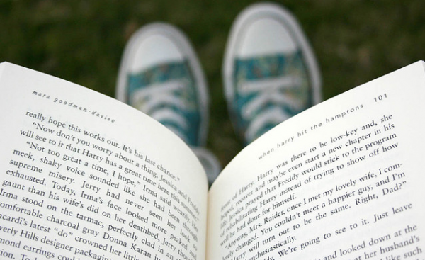 Reading a book Reading a book